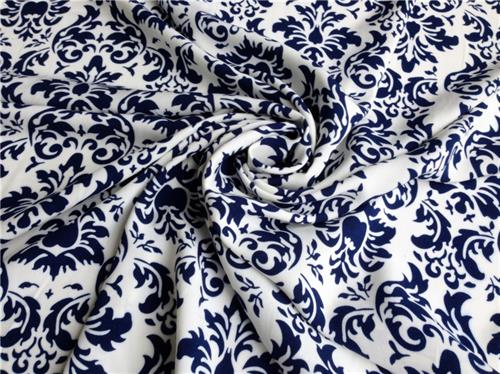 fancy rayon printed fabric